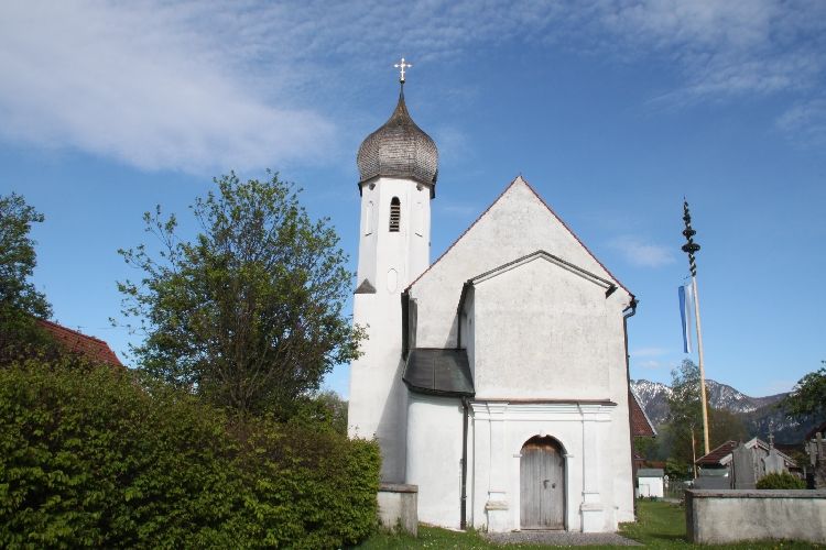Kirche St. Andreas in Schlehdorf, OT Unterau